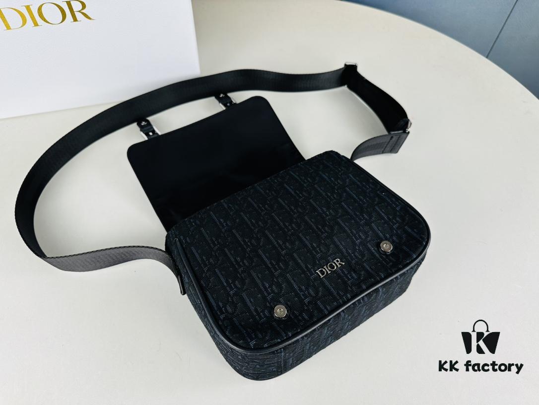Dior Oblique Print Messenger Bag for Men