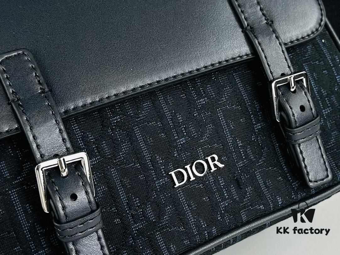 Dior Oblique Print Messenger Bag for Men