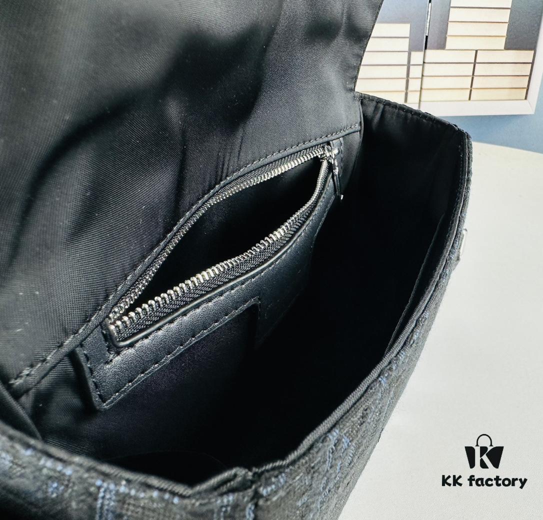 Dior Oblique Print Messenger Bag for Men