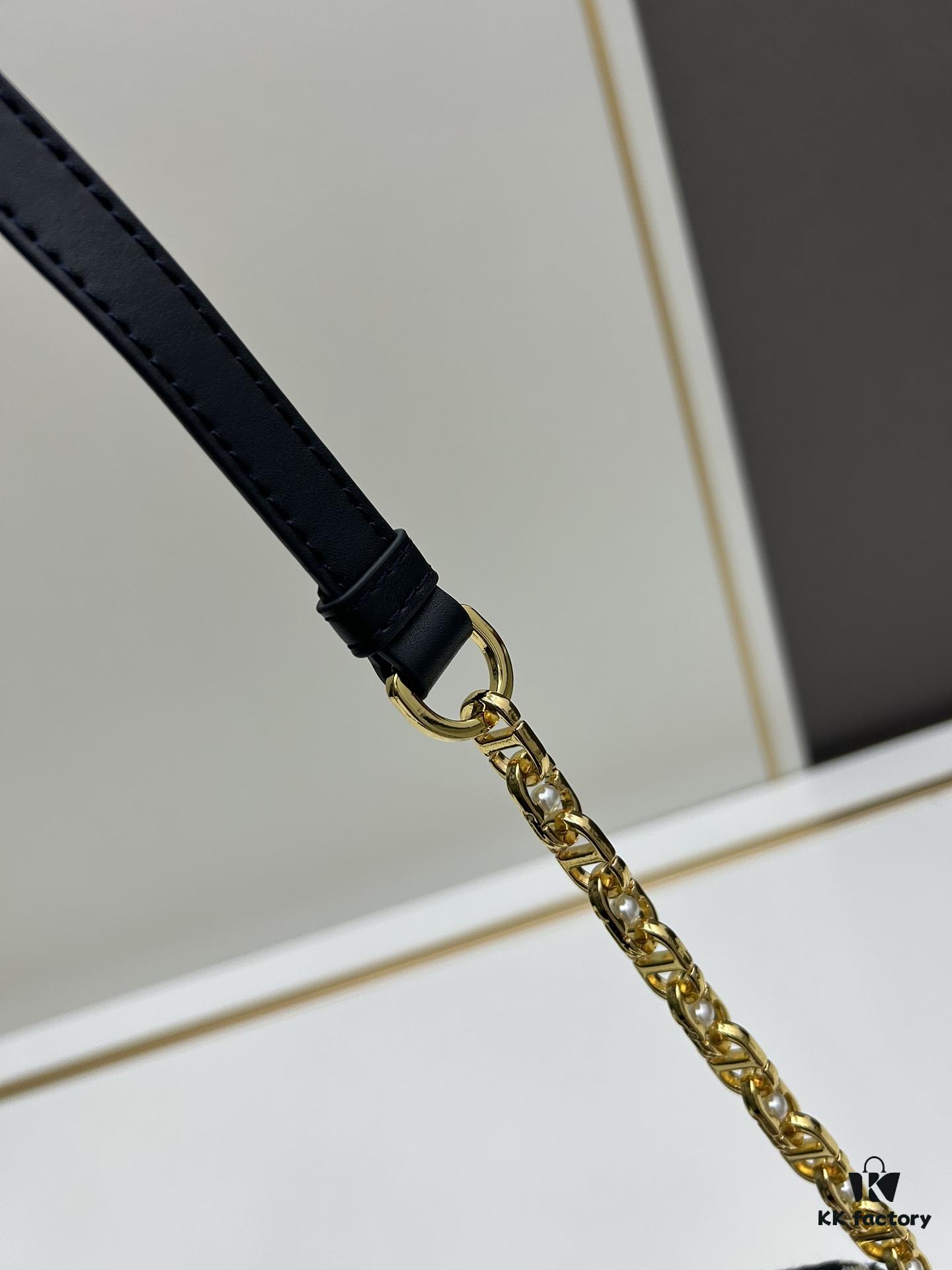 Callisto Chain Handbag in Blue Oblique Print