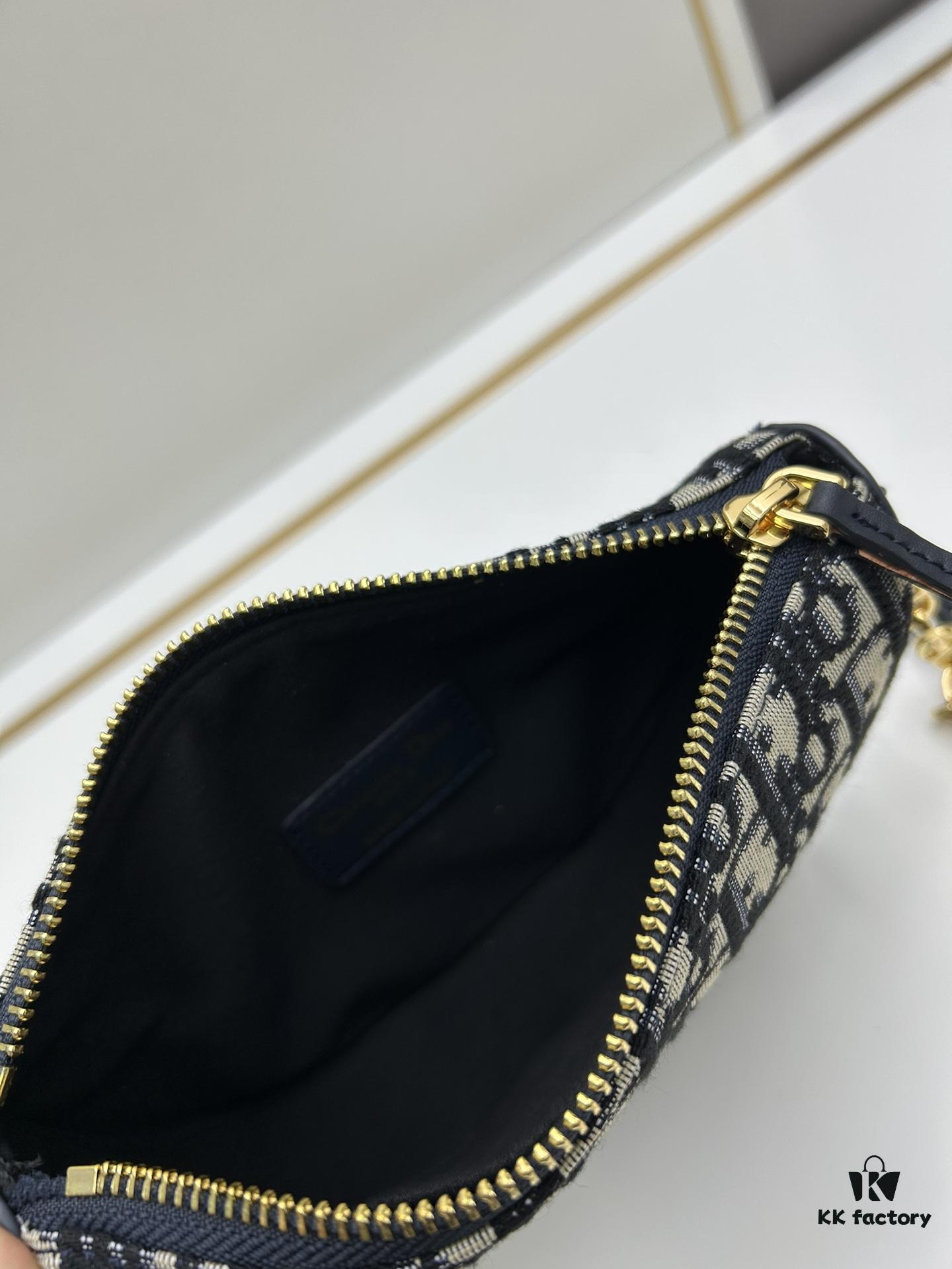 Callisto Chain Handbag in Blue Oblique Print