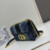 Large 30 Montaigne East-West Chain Bag in Denim Dior Oblique Jacquard