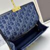 Large 30 Montaigne East-West Chain Bag in Denim Dior Oblique Jacquard