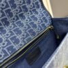 Large 30 Montaigne East-West Chain Bag in Denim Dior Oblique Jacquard