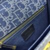 Large 30 Montaigne East-West Handbag in Blue Denim Dior Oblique Jacquard