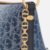 Diorstar Hobo Chain Bag in Blue Denim Dior Oblique Jacquard