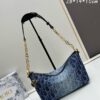 Diorstar Hobo Chain Bag in Blue Denim Dior Oblique Jacquard