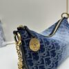 Diorstar Hobo Chain Bag in Blue Denim Dior Oblique Jacquard