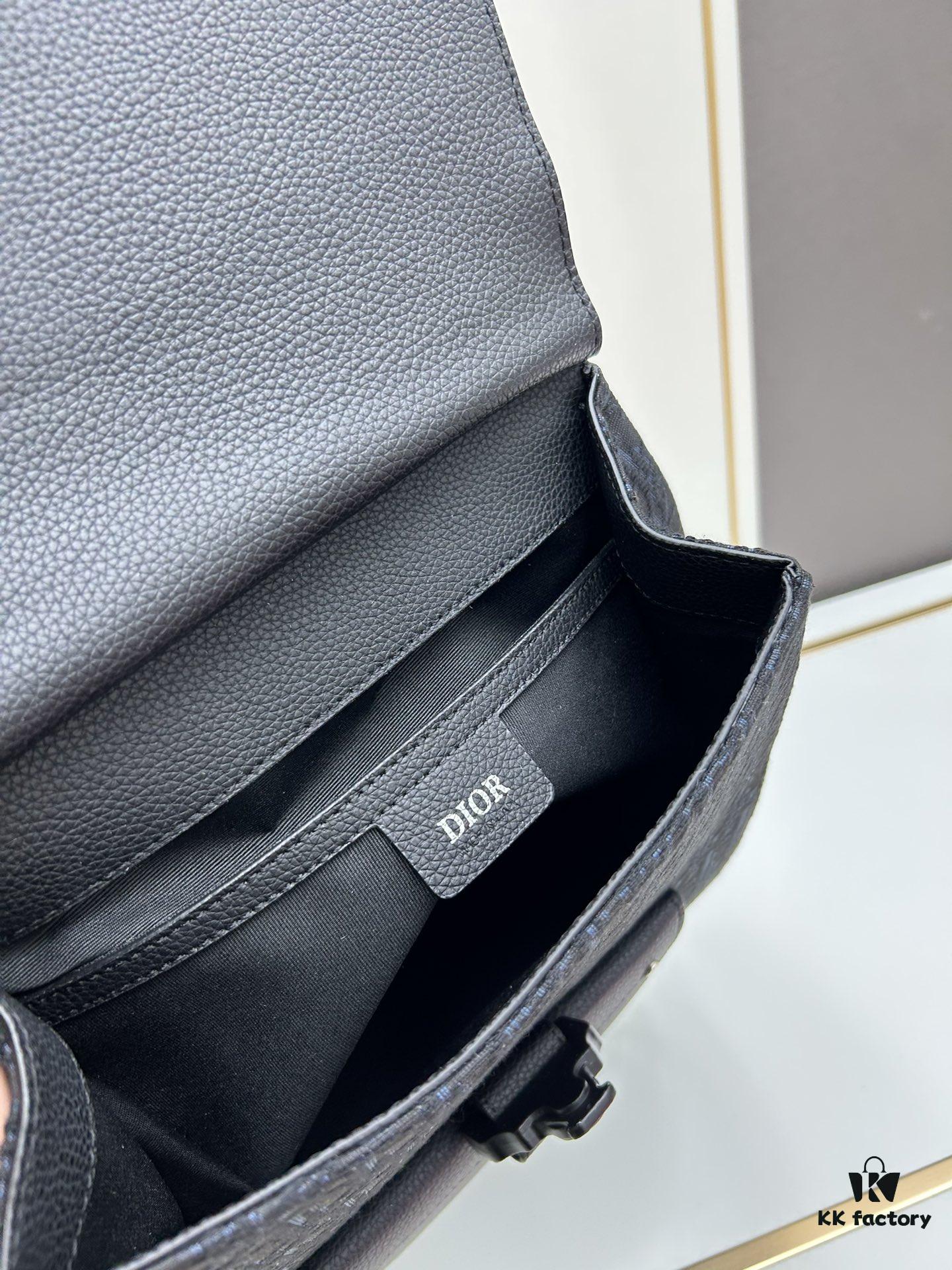 Gallop Backpack in Black Grained Calfskin, Size 29x24x12, Model No. 9038