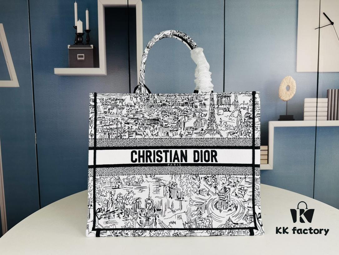 Embroidered Large [Di0r Book Tote]