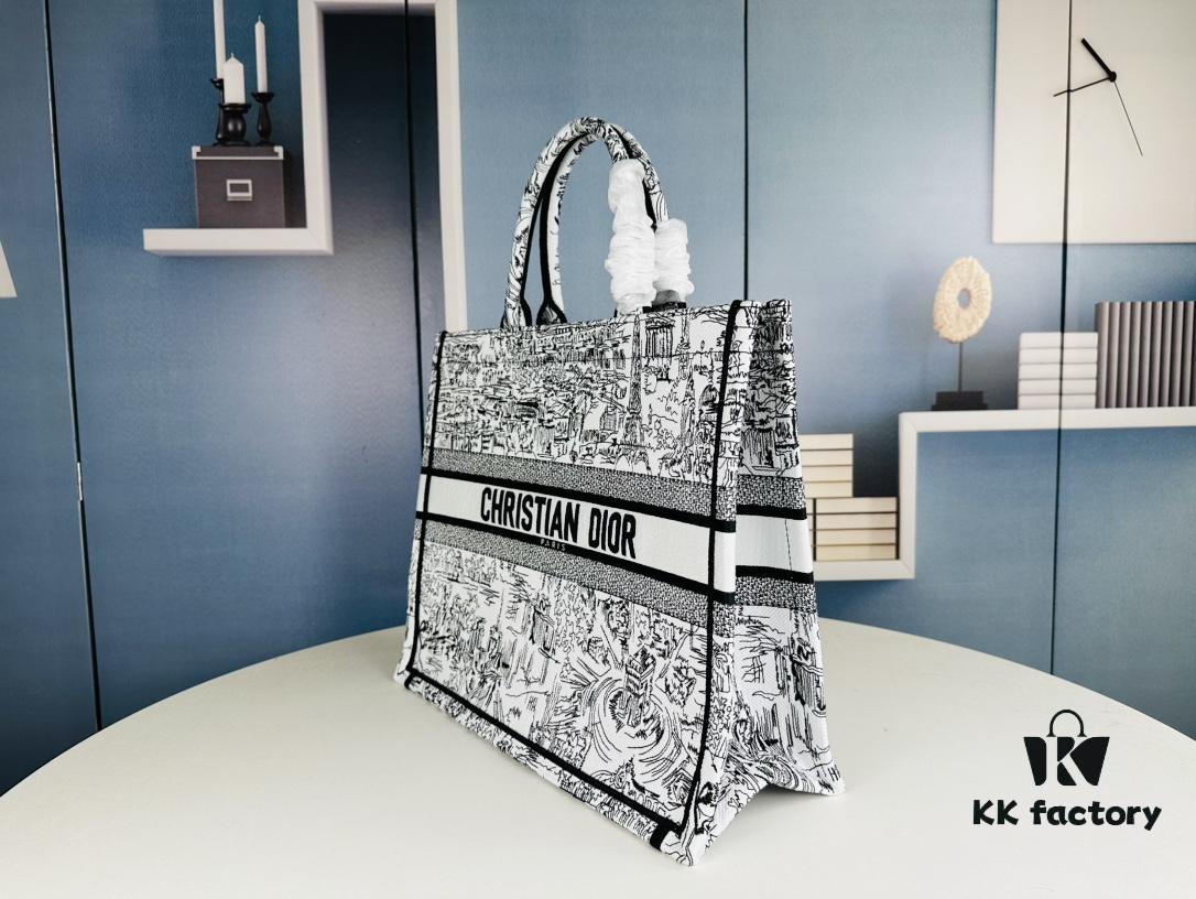 Embroidered Large [Di0r Book Tote]