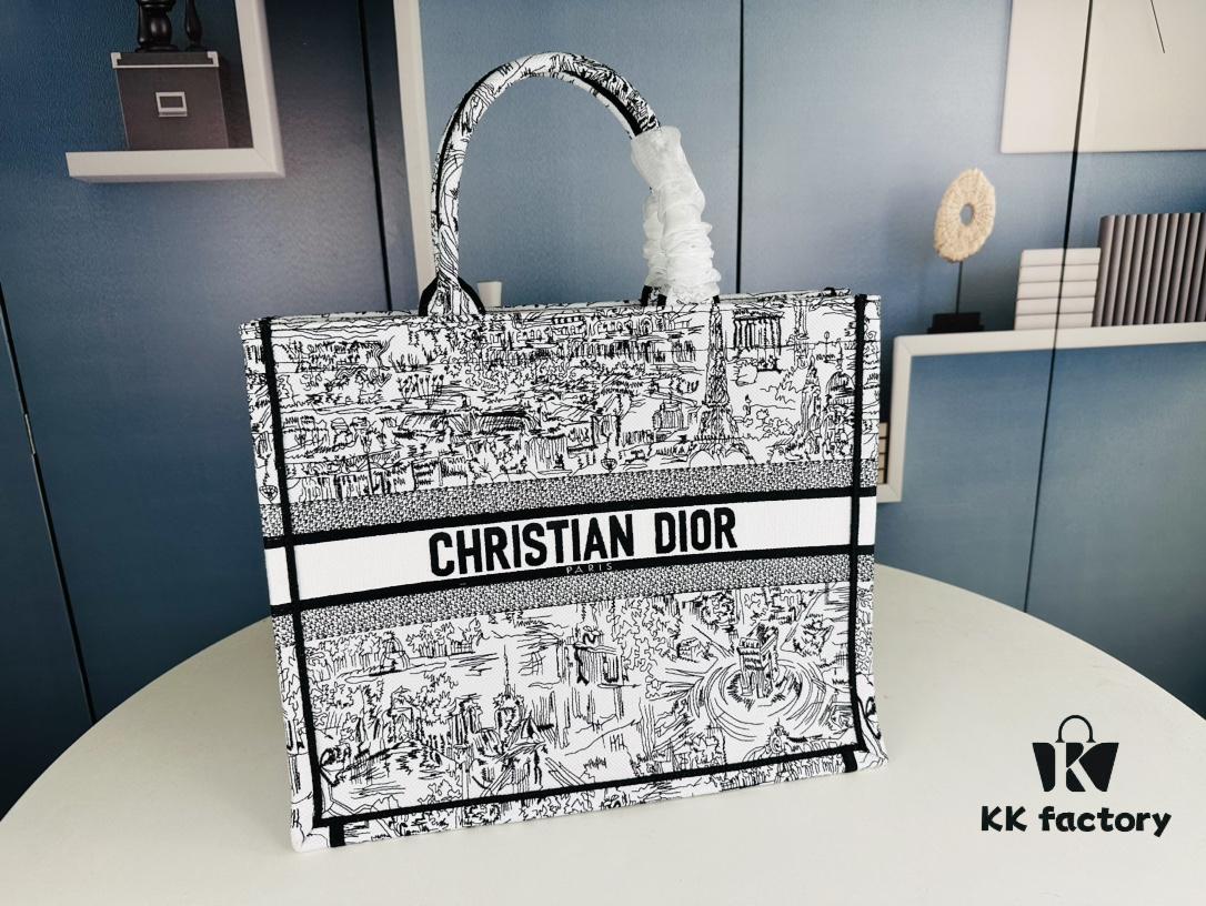 Embroidered Large [Di0r Book Tote]