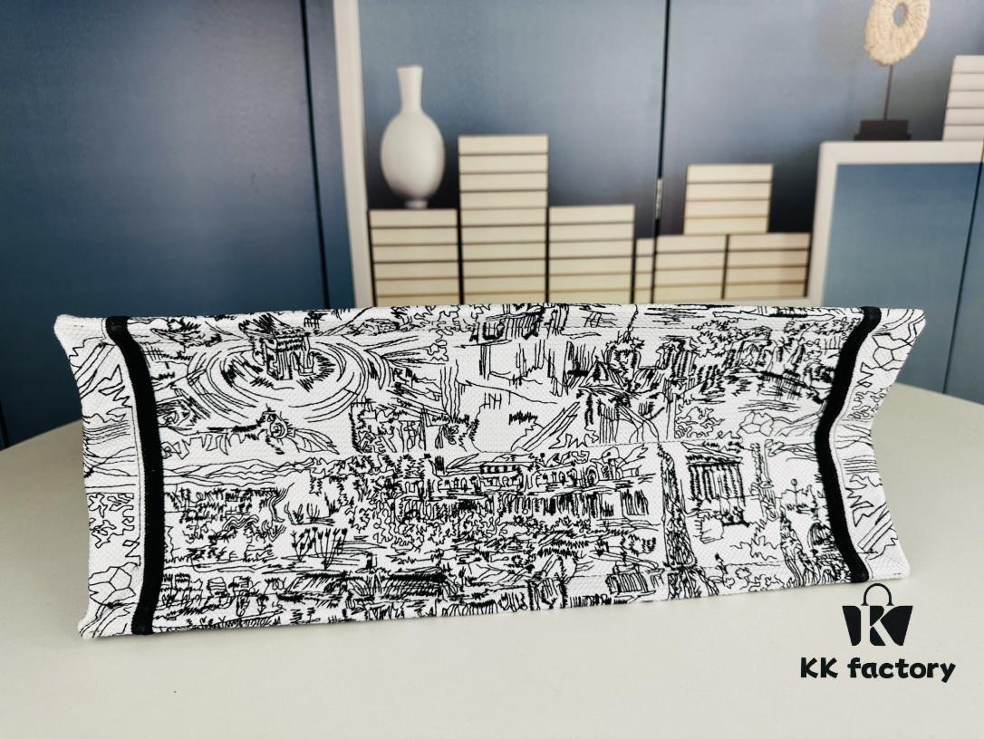 Embroidered Large [Di0r Book Tote]