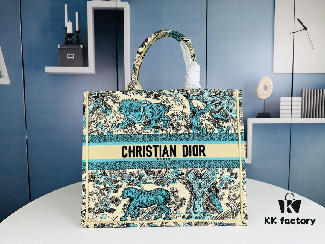 Embroidered Large [Di0r Book Tote]