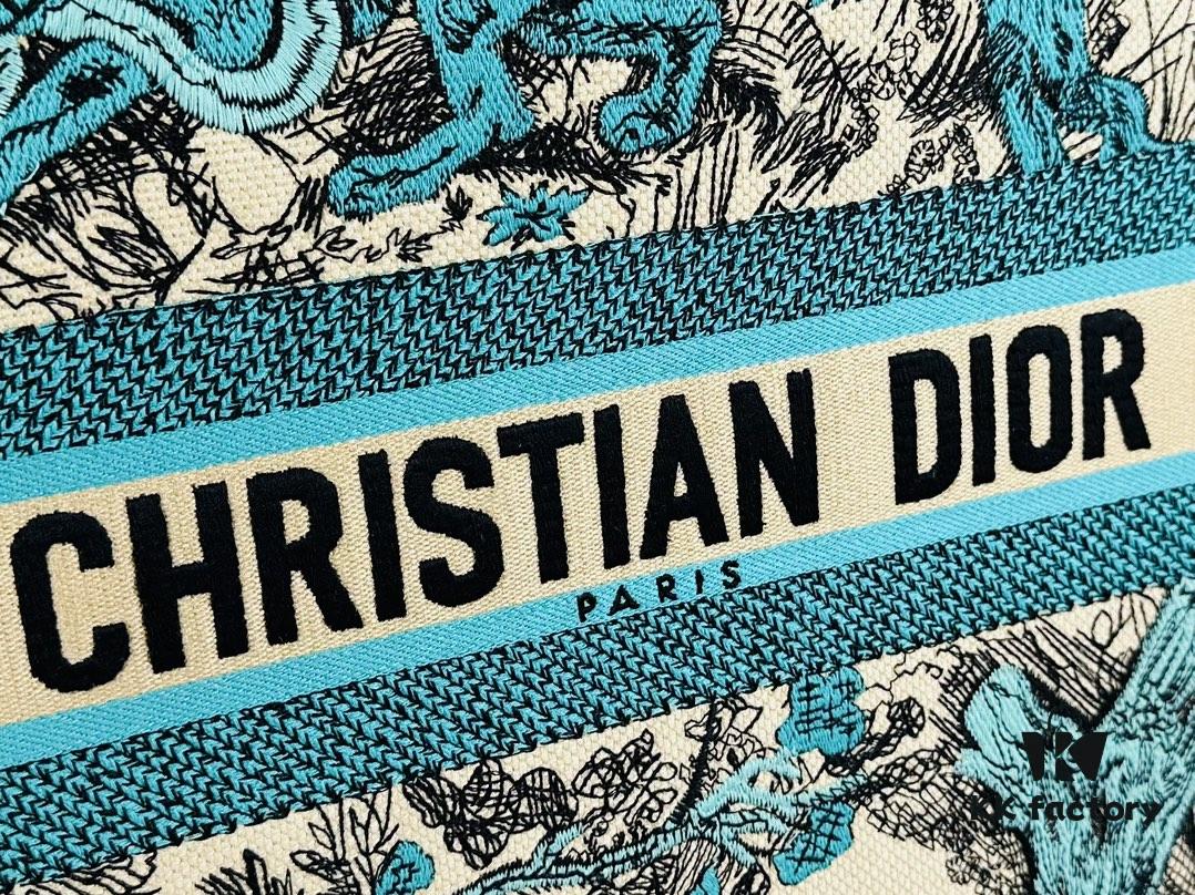 Embroidered Large [Di0r Book Tote]