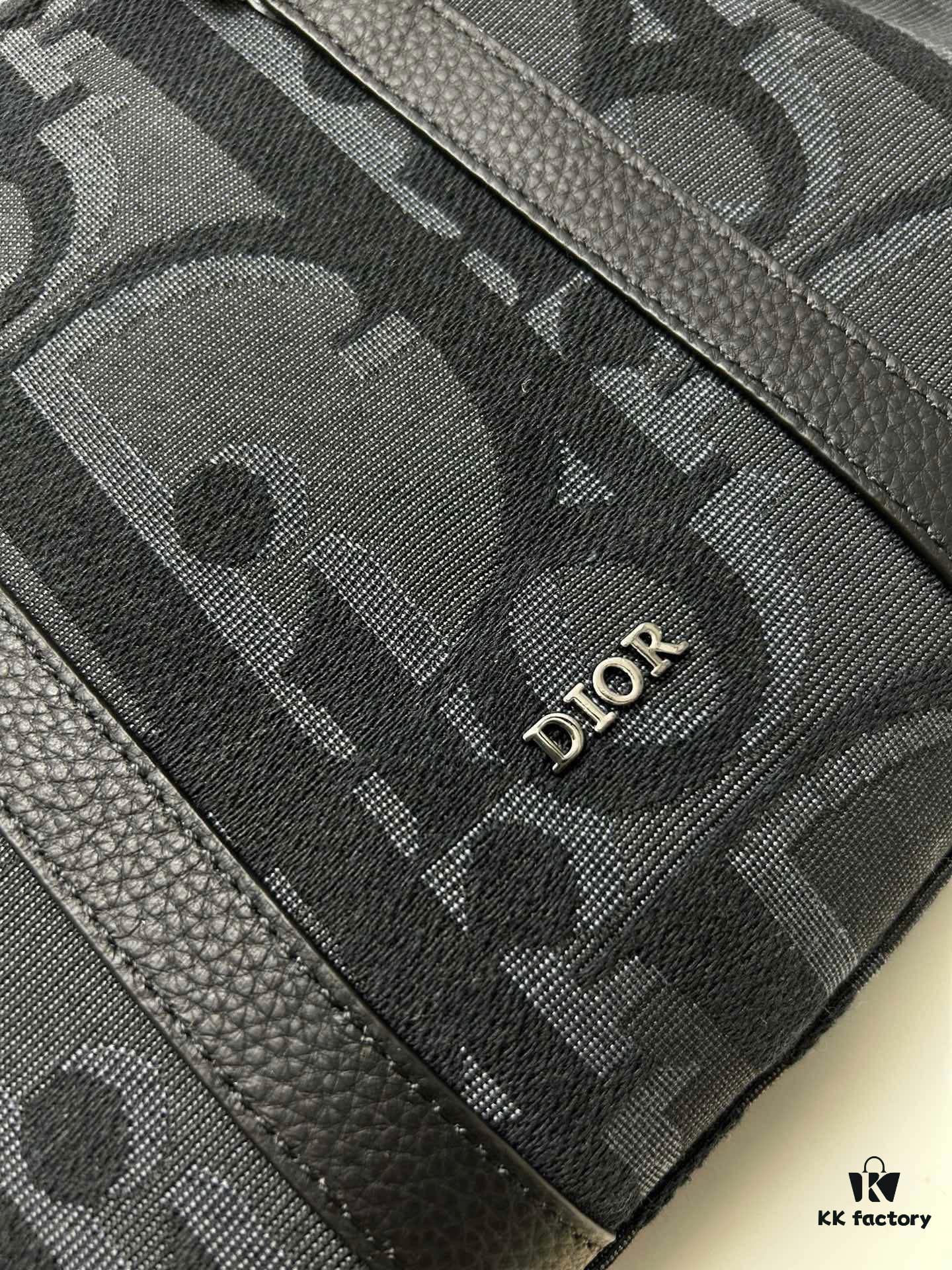 Weekender 25 Handbag in Black Oversized Oblique Print