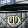 Dior Caro Top Handle Camera Bag in Black Calfskin, Small Size, from Spring-Summer 2024 Ready-to-Wear Collection