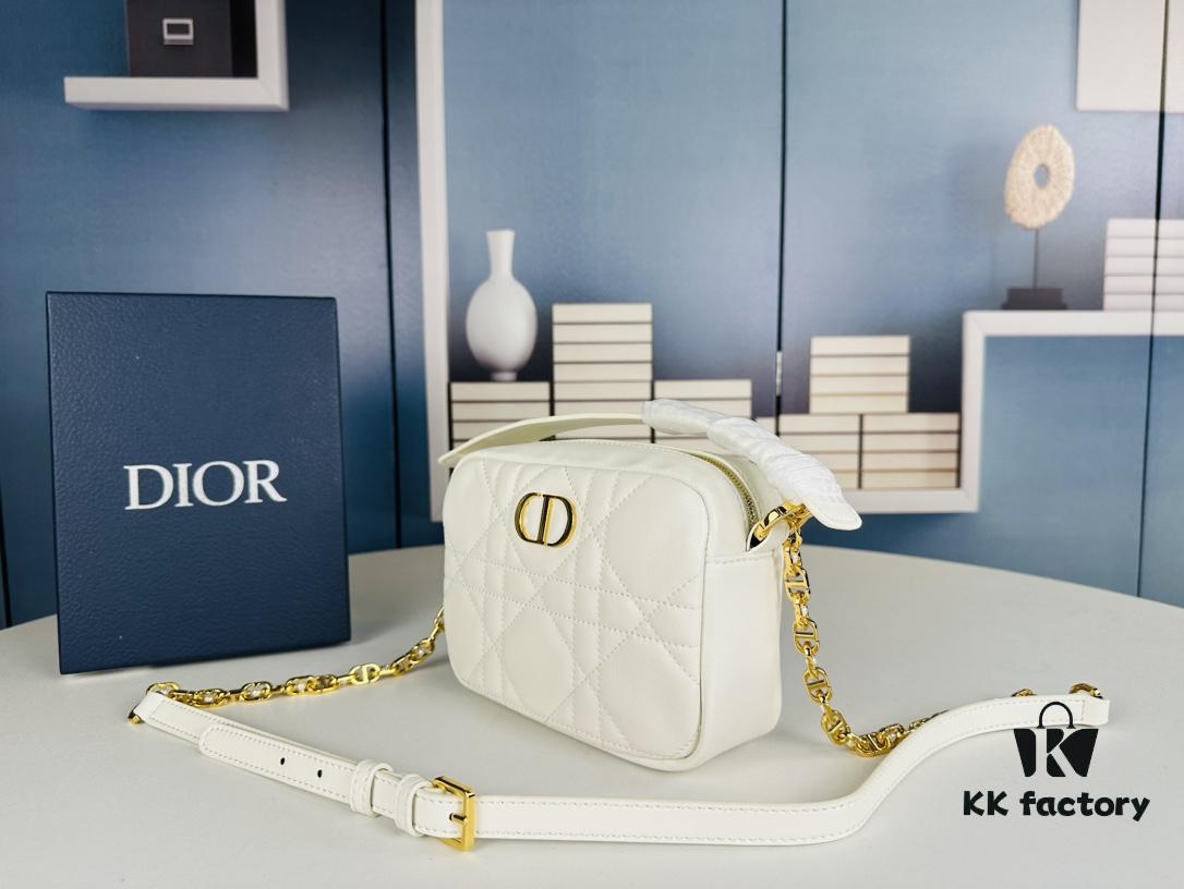 Dior Caro Top Handle Camera Bag in Black Calfskin - Small Size, Spring/Summer 2024 Collection