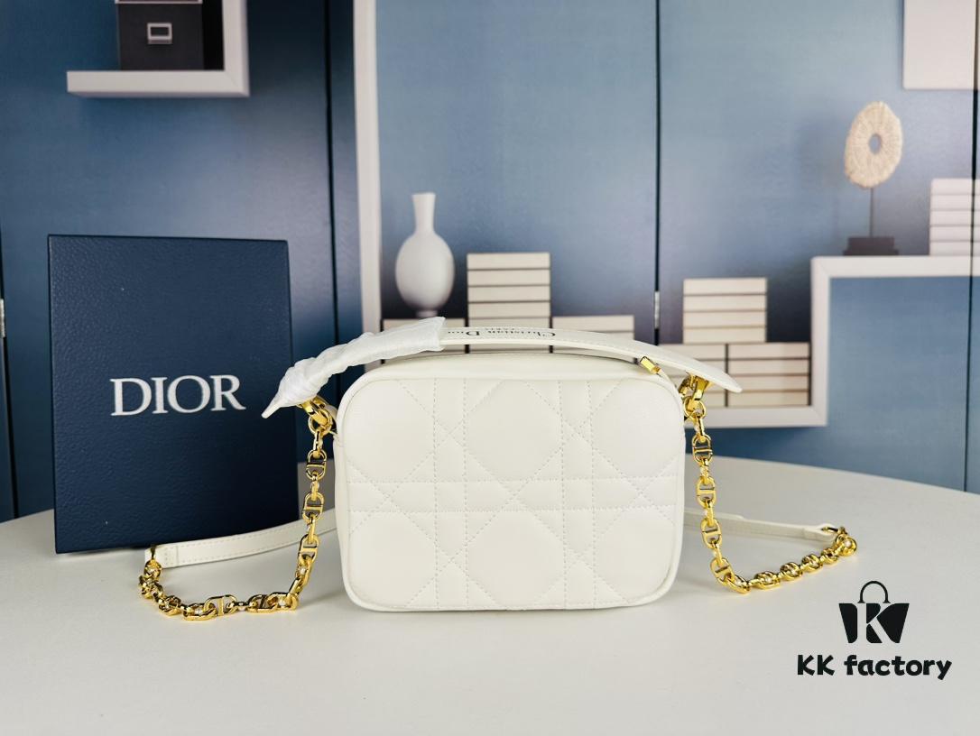 Dior Caro Top Handle Camera Bag in Black Calfskin - Small Size, Spring/Summer 2024 Collection