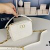 Dior Caro Top Handle Camera Bag in Black Calfskin - Small Size, Spring/Summer 2024 Collection