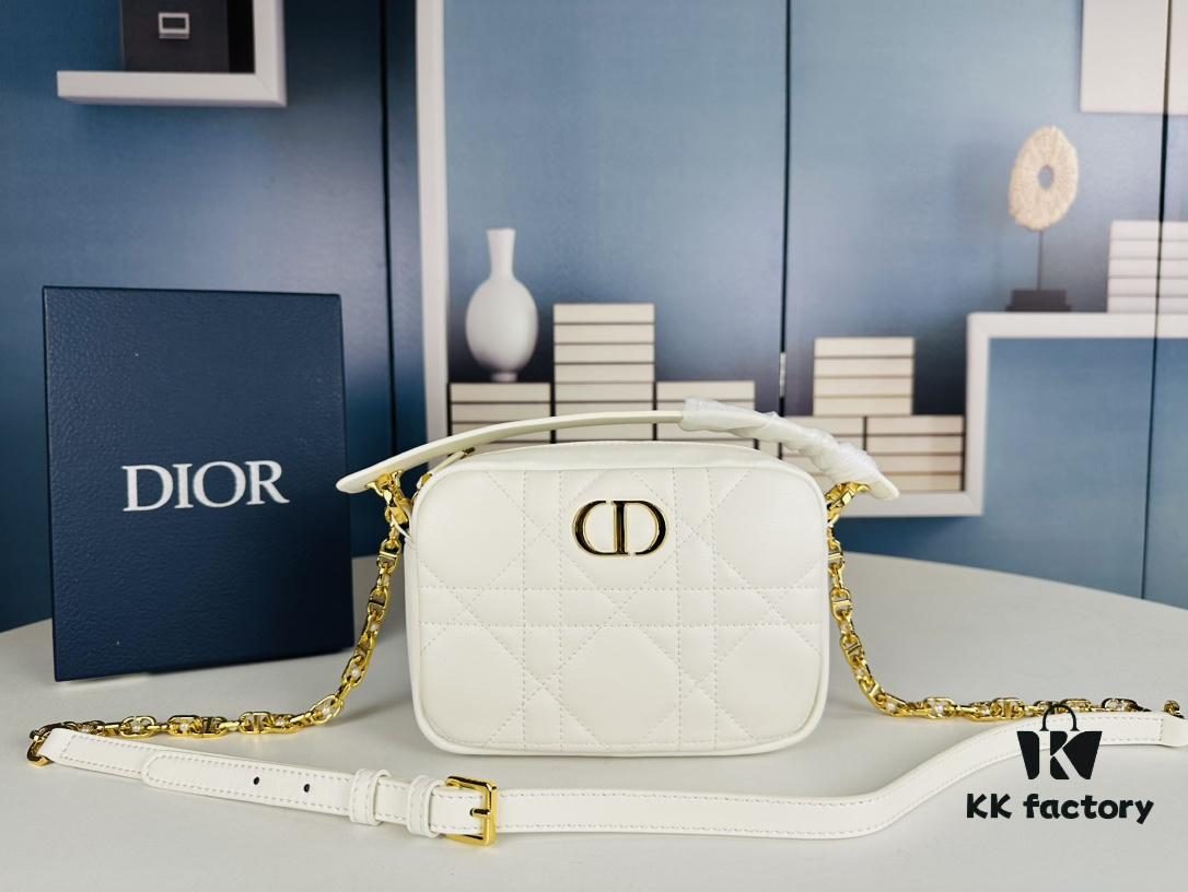 Dior Caro Top Handle Camera Bag in Black Calfskin - Small Size, Spring/Summer 2024 Collection