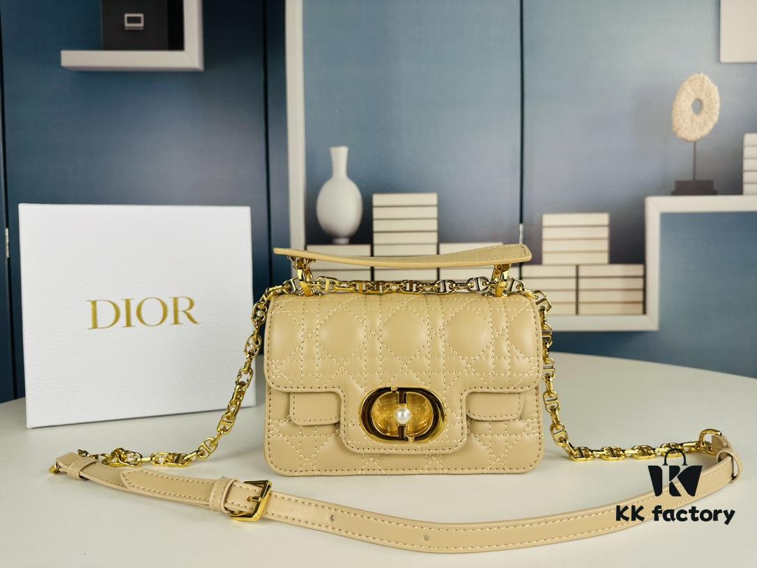 Dior Jolie Handbag in Black Calfskin - Small Size (with Box)