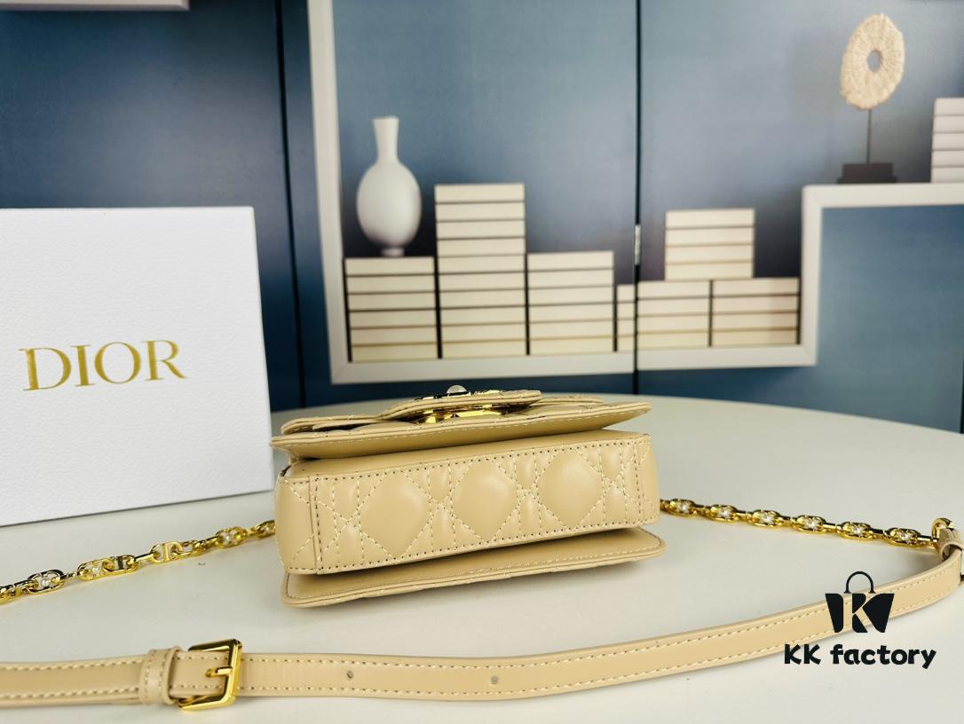 Dior Jolie Handbag in Black Calfskin - Small Size (with Box)