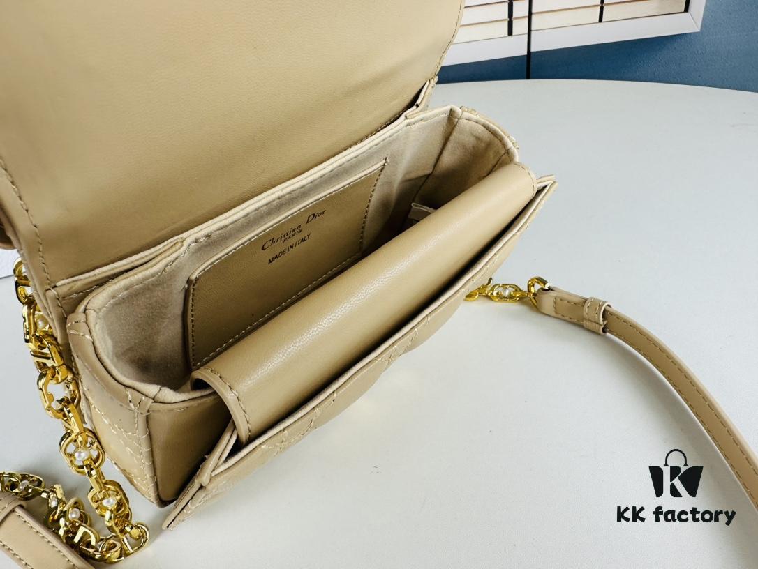 Dior Jolie Handbag in Black Calfskin - Small Size (with Box)