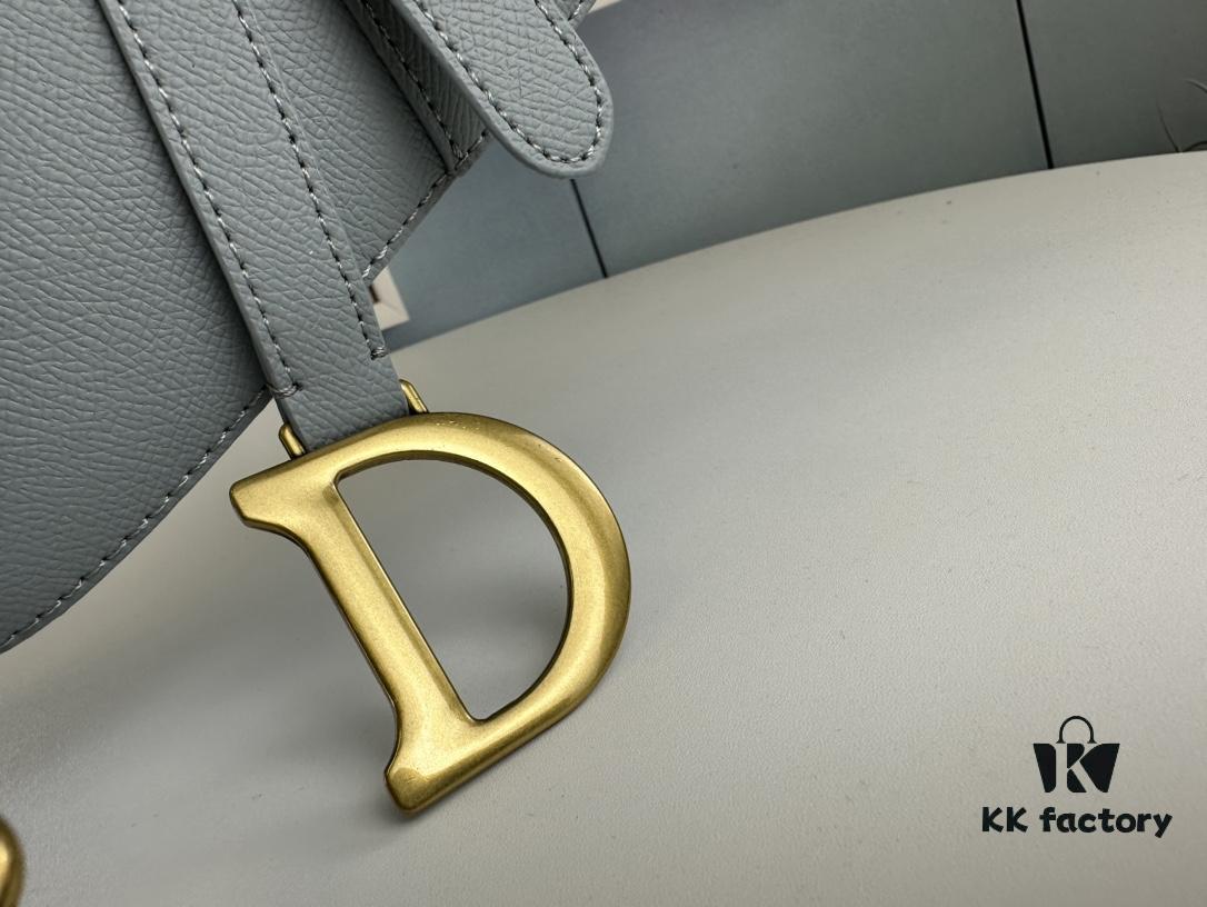 Large Size ♥️ Dior Saddle Bag, Vintage Pattern, Thin Strap, Palm Texture Series [Includes Retail Box 🎁]