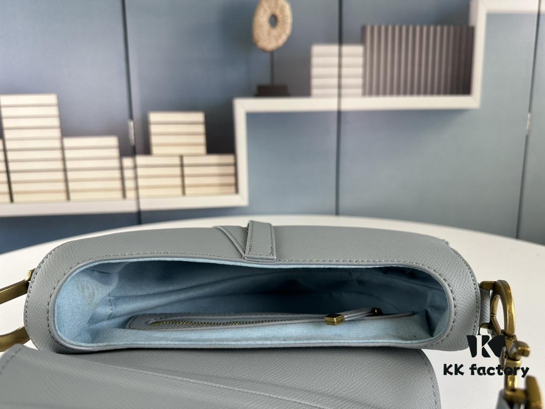 Large Size ♥️ Dior Saddle Bag, Vintage Pattern, Thin Strap, Palm Texture Series [Includes Retail Box 🎁]