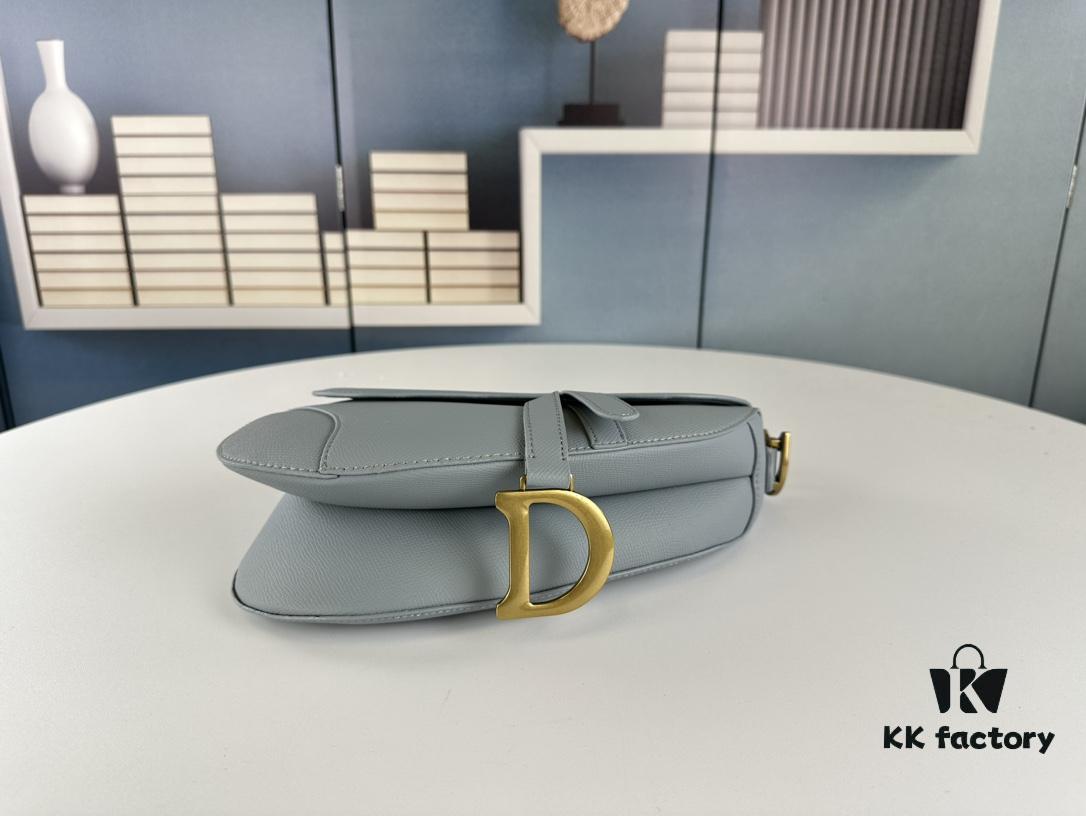 Large Size ♥️ Dior Saddle Bag, Vintage Pattern, Thin Strap, Palm Texture Series [Includes Retail Box 🎁]