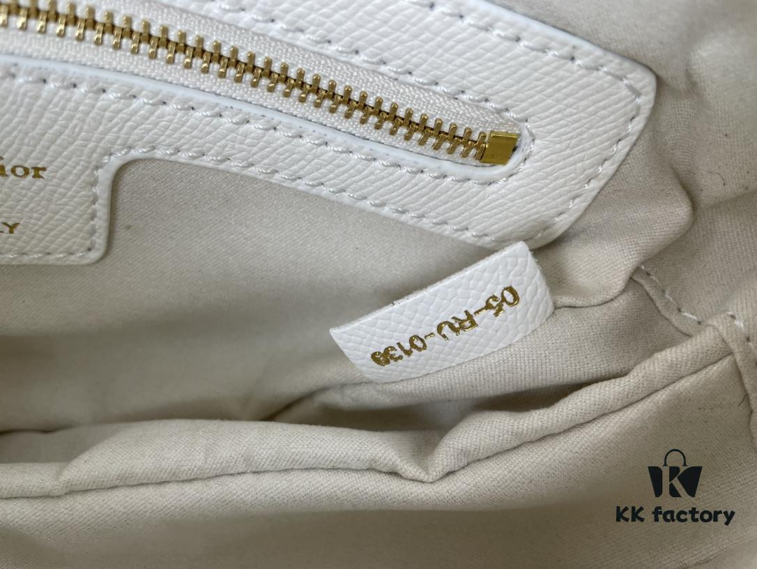 Large Size ♥️ Dior Saddle Bag, Vintage Pattern, Thin Strap, Palm Grain Series [Includes Retail Box 🎁]