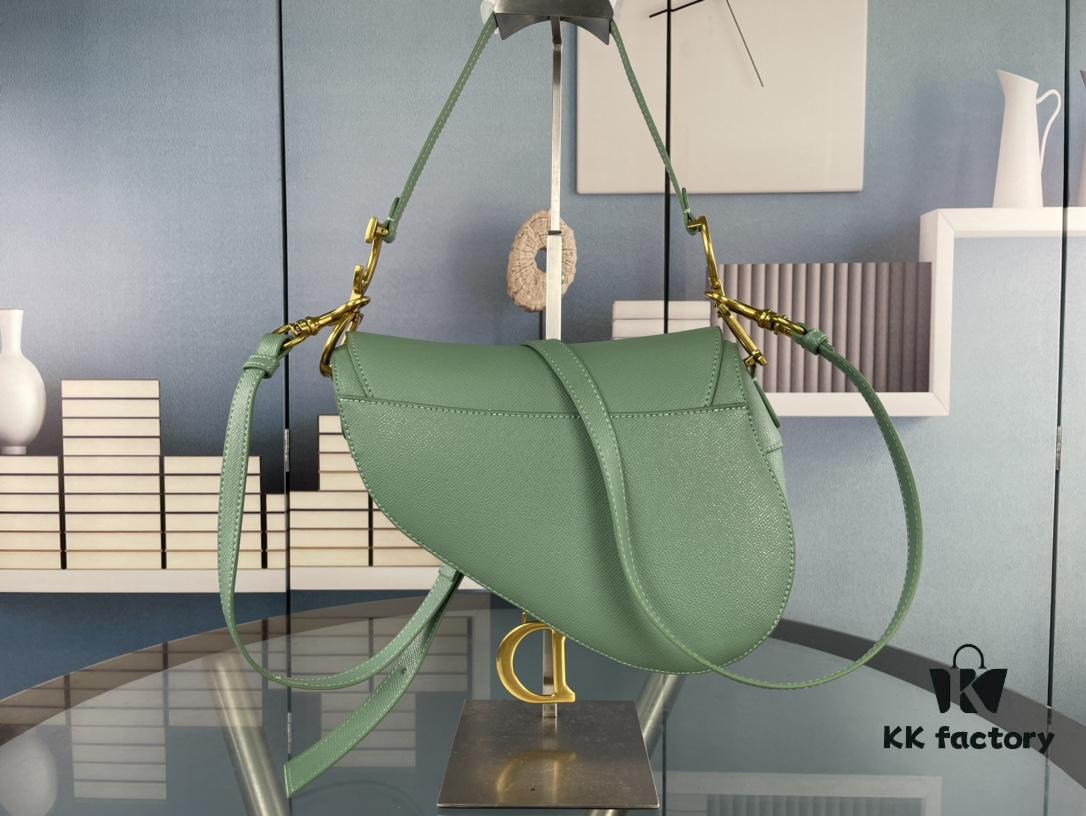 Large Dior Saddle Bag, Vintage Pattern, Thin Strap, Palm Texture Series [Includes Boutique Box 🎁]