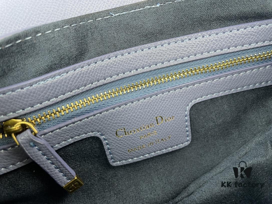 Large Size ♥️ Dior Saddle Bag, Vintage Pattern, Thin Shoulder Strap, Palm Texture Series [Includes Original Retail Box 🎁]