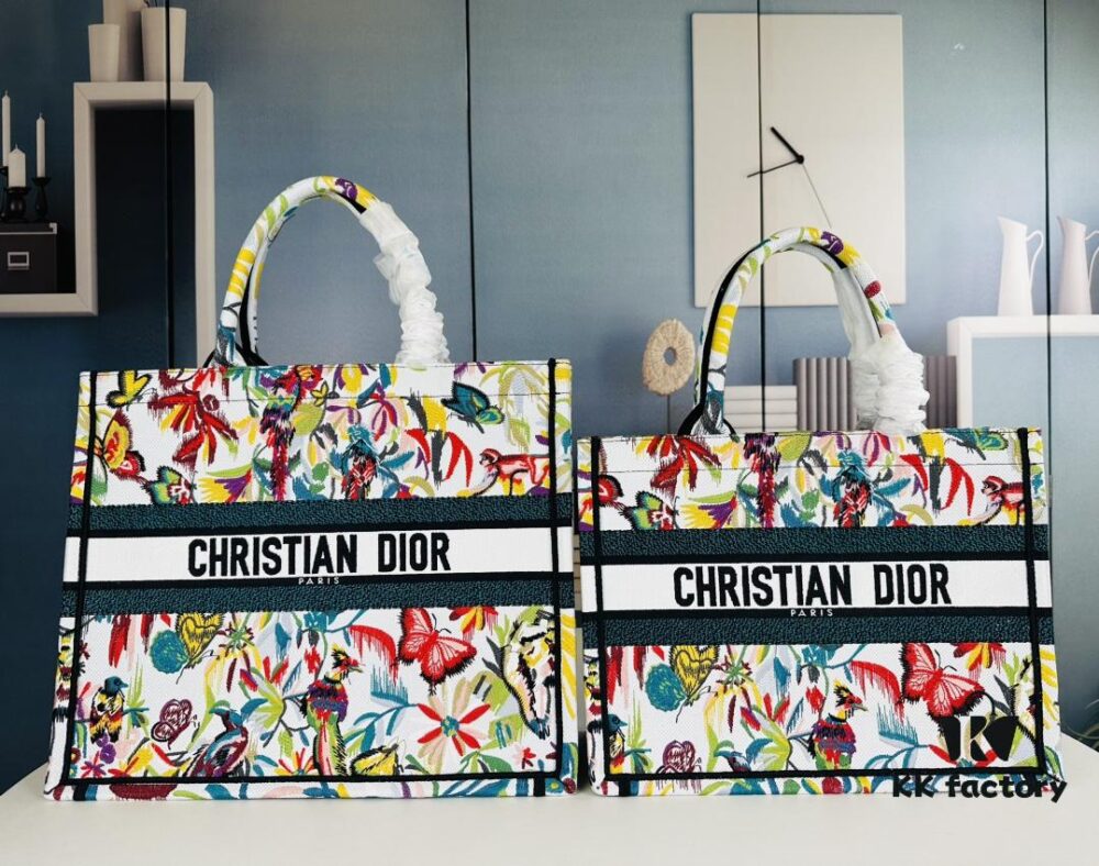 Original Order Embroidered Medium Di0r Book Tote