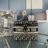 Dior DIOR Vintage Pattern Embroidered Hottest Makeup Pouch - Extra Large Capacity, Can Hold a Lot of Items, Essential for Travel