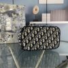 Dior DIOR Vintage Pattern Embroidered Hottest Makeup Pouch - Extra Large Capacity, Can Hold a Lot of Items, Essential for Travel