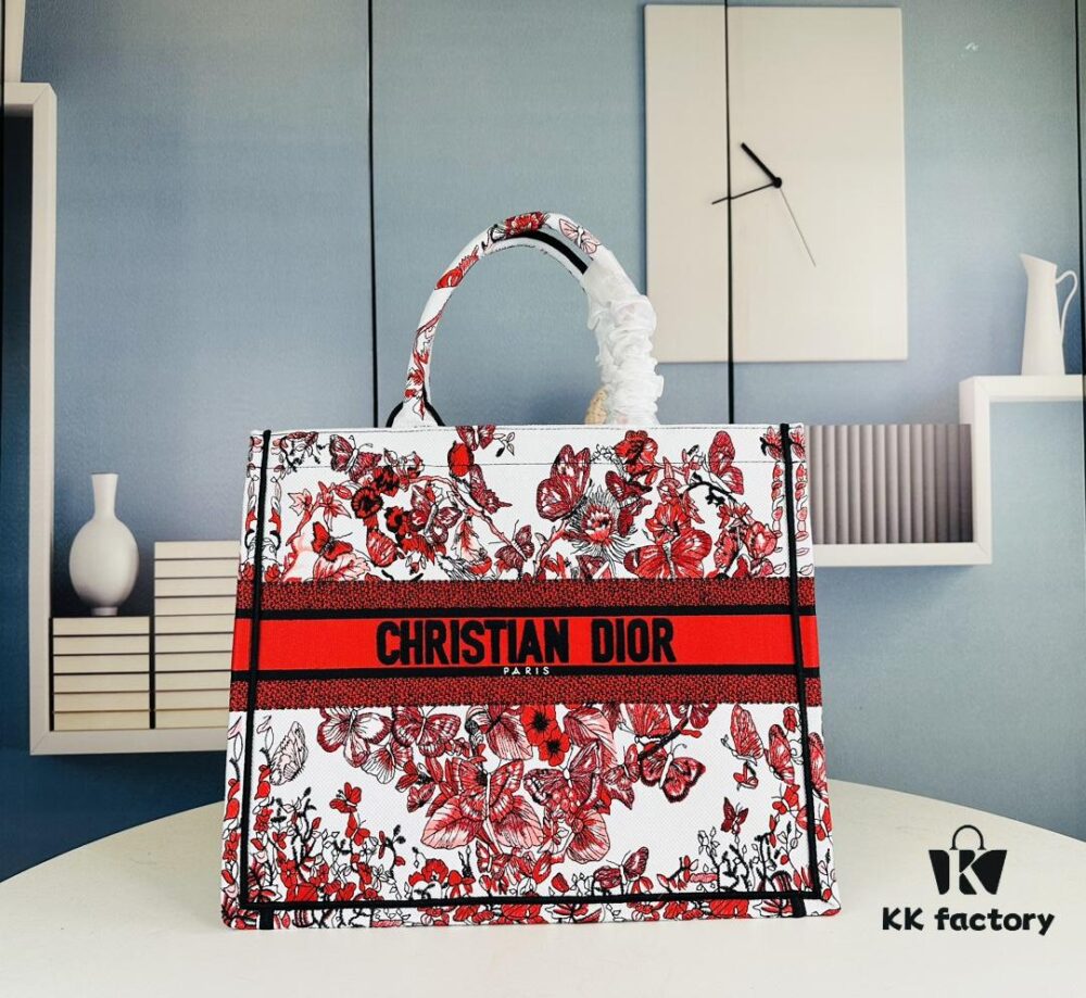 Embroidered Large [Di0r Book Tote]