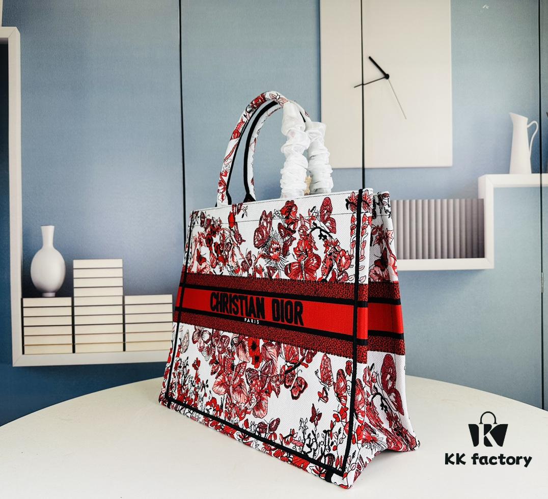 Embroidered Large [Di0r Book Tote]