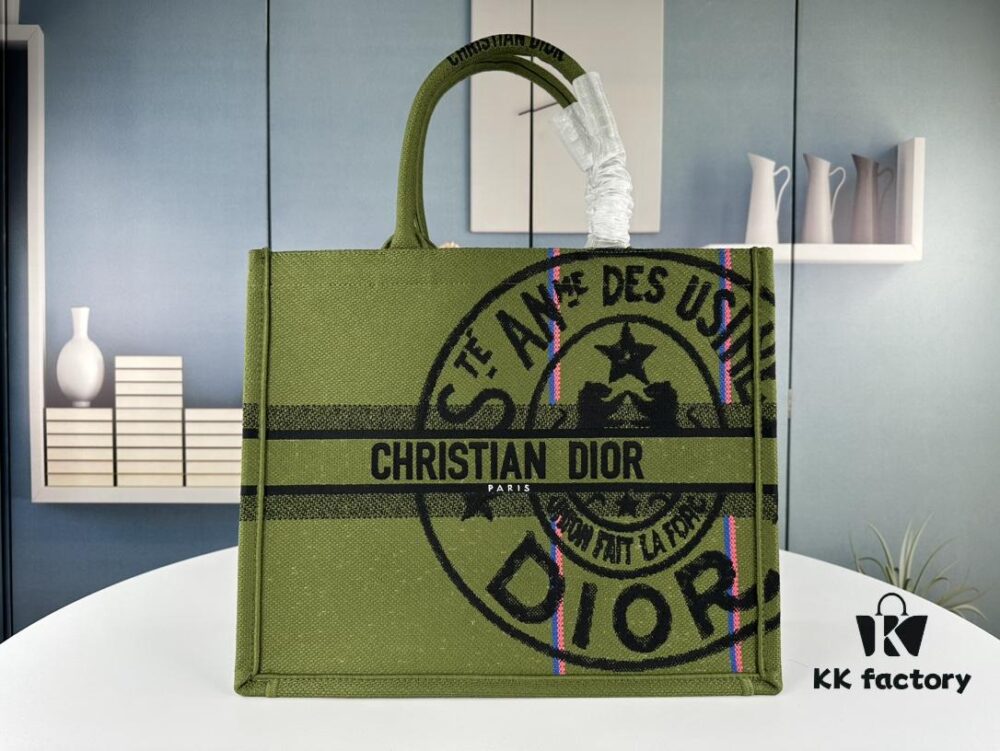 Embroidered Large Size [Di0r Book Tote]