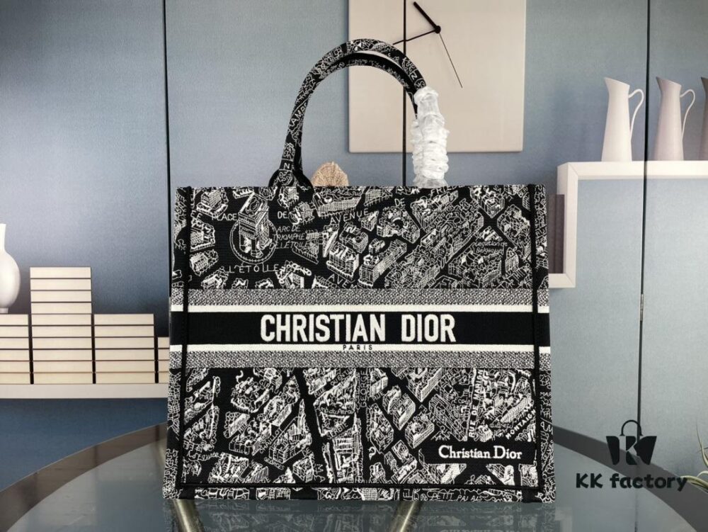 Embroidered Large Size [Di0r Book Tote]