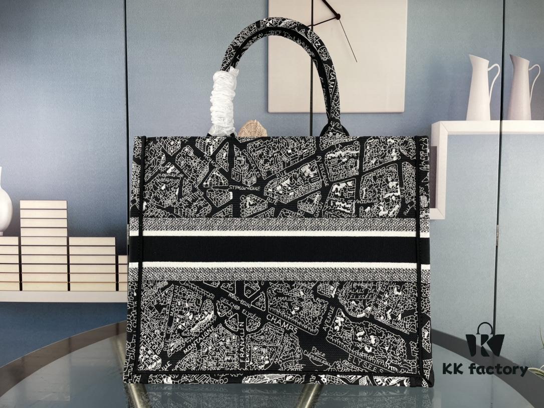 Embroidered Large Size [Di0r Book Tote]
