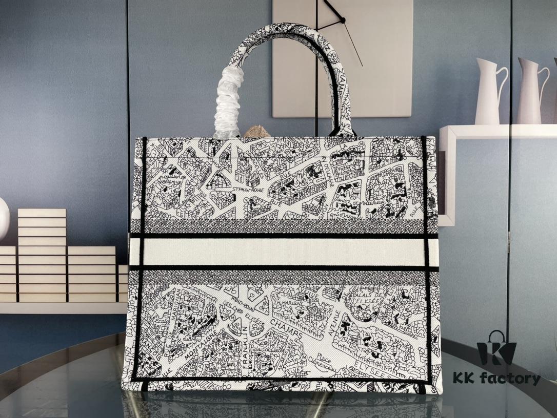 Embroidered Large Size [Di0r Book Tote]