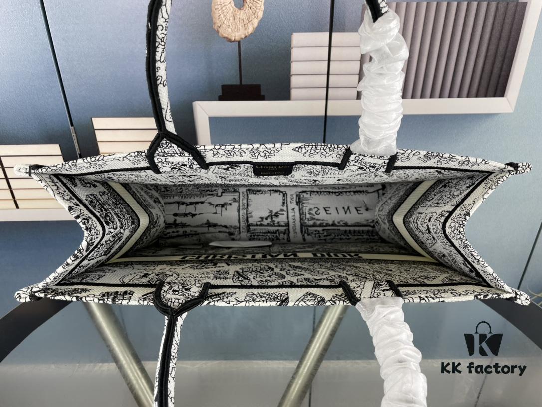 Embroidered Large Size [Di0r Book Tote]