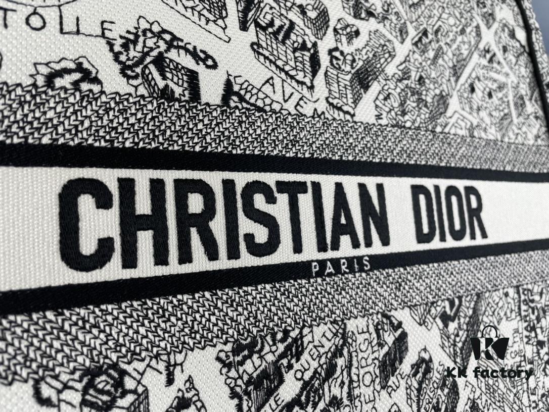 Embroidered Large Size [Di0r Book Tote]