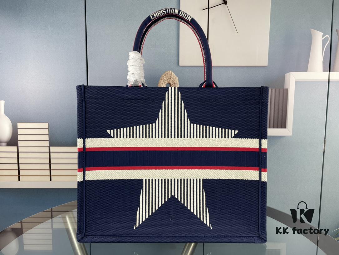 Embroidered Large Size [Di0r Book Tote]