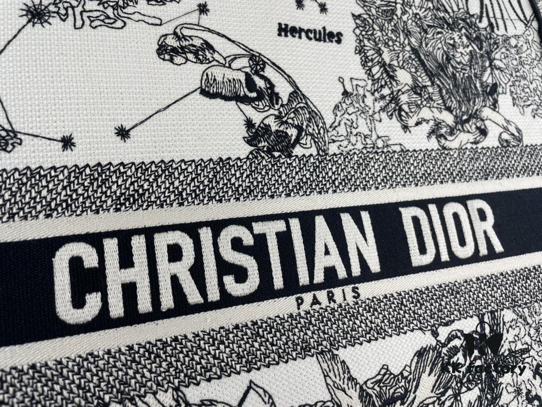 Embroidered Large Size [Di0r Book Tote]