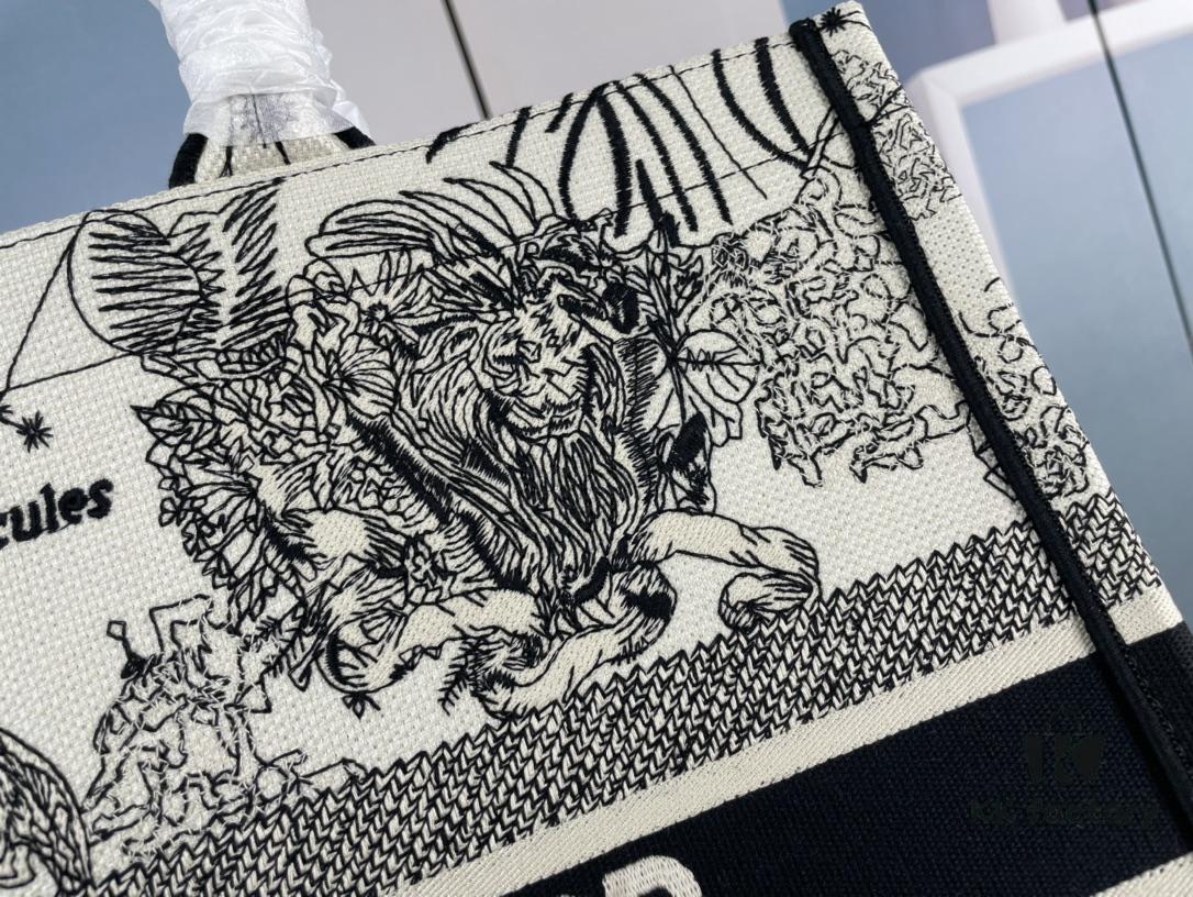 Embroidered Large Size [Di0r Book Tote]