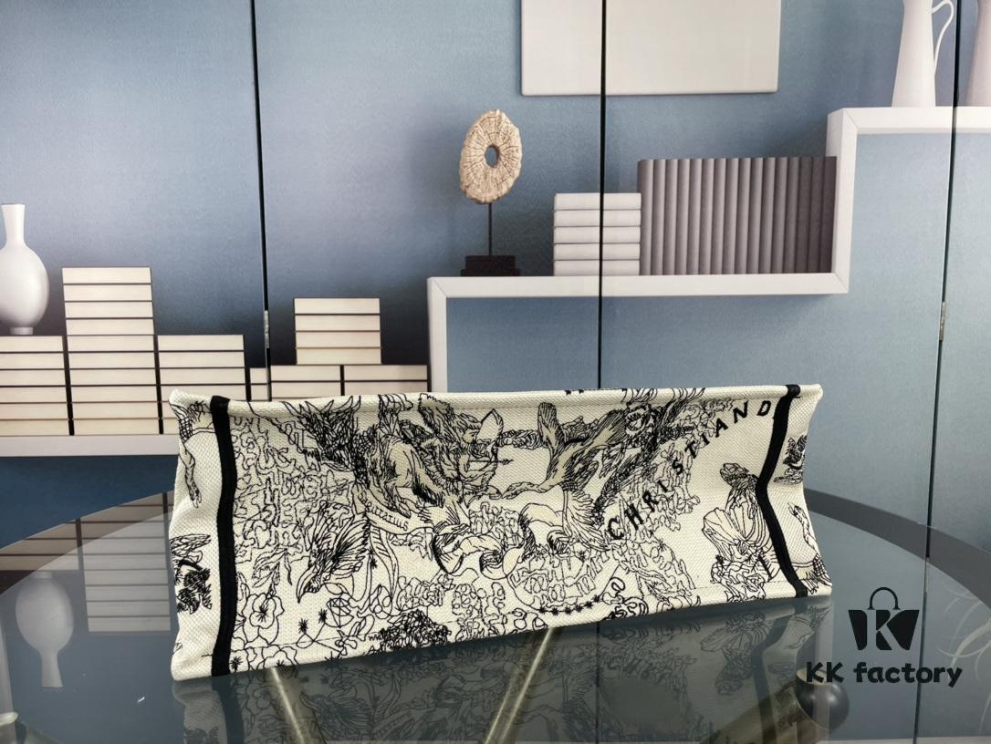 Embroidered Large Size [Di0r Book Tote]