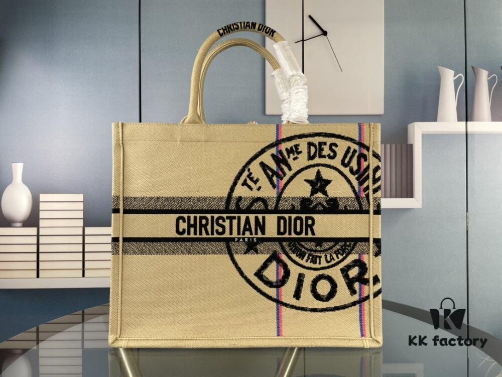 Embroidered Large Size [Di0r Book Tote]